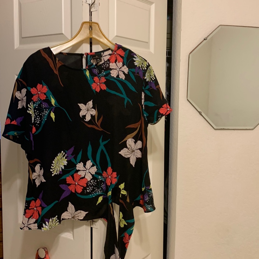 Worthington, colorful, woman’s blouse, never worn, size Petite, Small